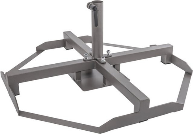 Doppler Plattenständer für Alu Expert und Alu Star aus verzinktem Stahl in Grau, Bodenmontage - Bild 1