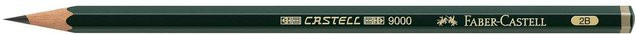 Faber-Castell Castell 9000 Bleistift 2B in Grün - Bild 3