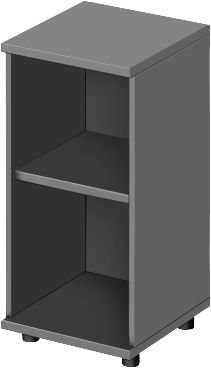 Schäfer Shop Genius Regal TETRIS WOOD in Graphit mit Rückwand und verstellbaren Regalböden, B: 40 cm, H: 42,1 cm - Bild 1