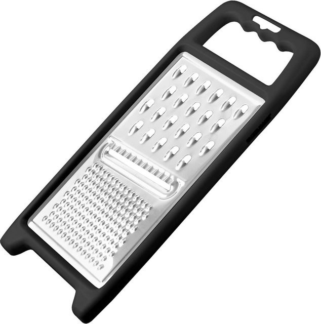 Fackelmann Universalreibe aus Edelstahl in Schwarz, B/H: 25 x 11 cm - Bild 1