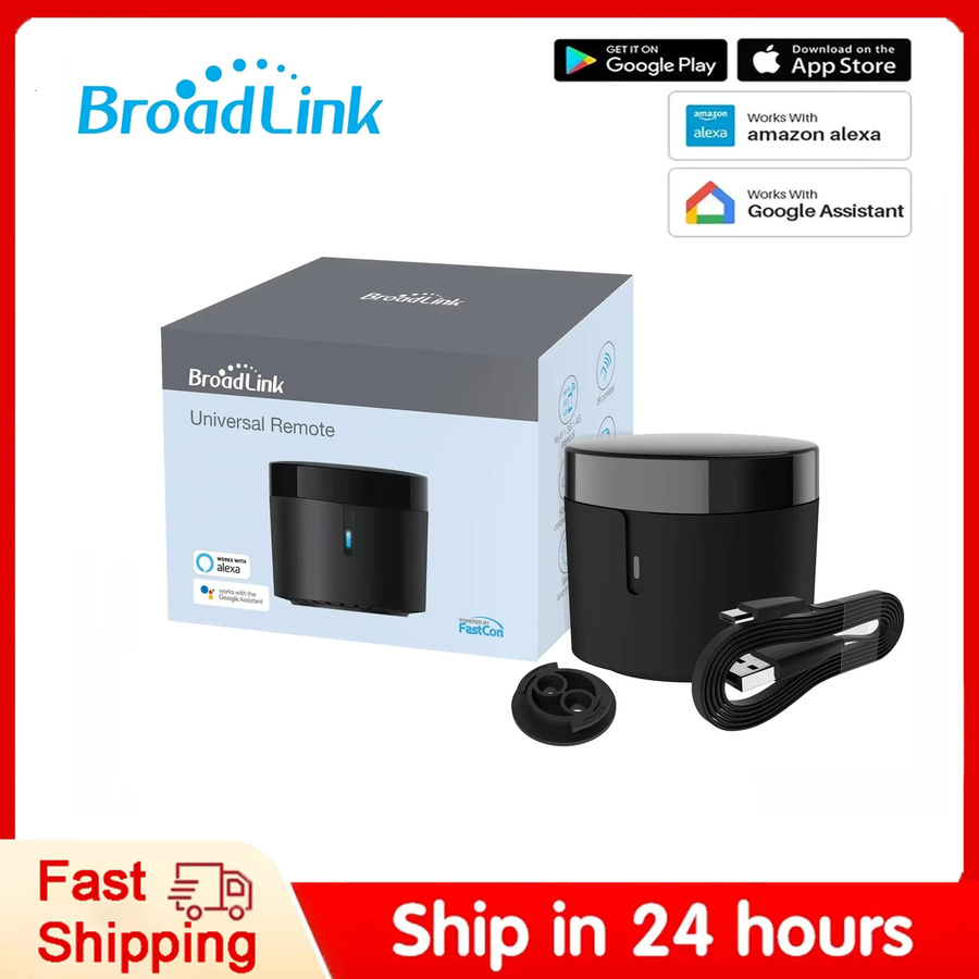 BroadLink RM4 Mini Smart Infrarot-Fernbedienung in Schwarz für Klimaanlagen, Ventilatoren und Fernseher, kompatibel mit Alexa und Google Home - Bild 2