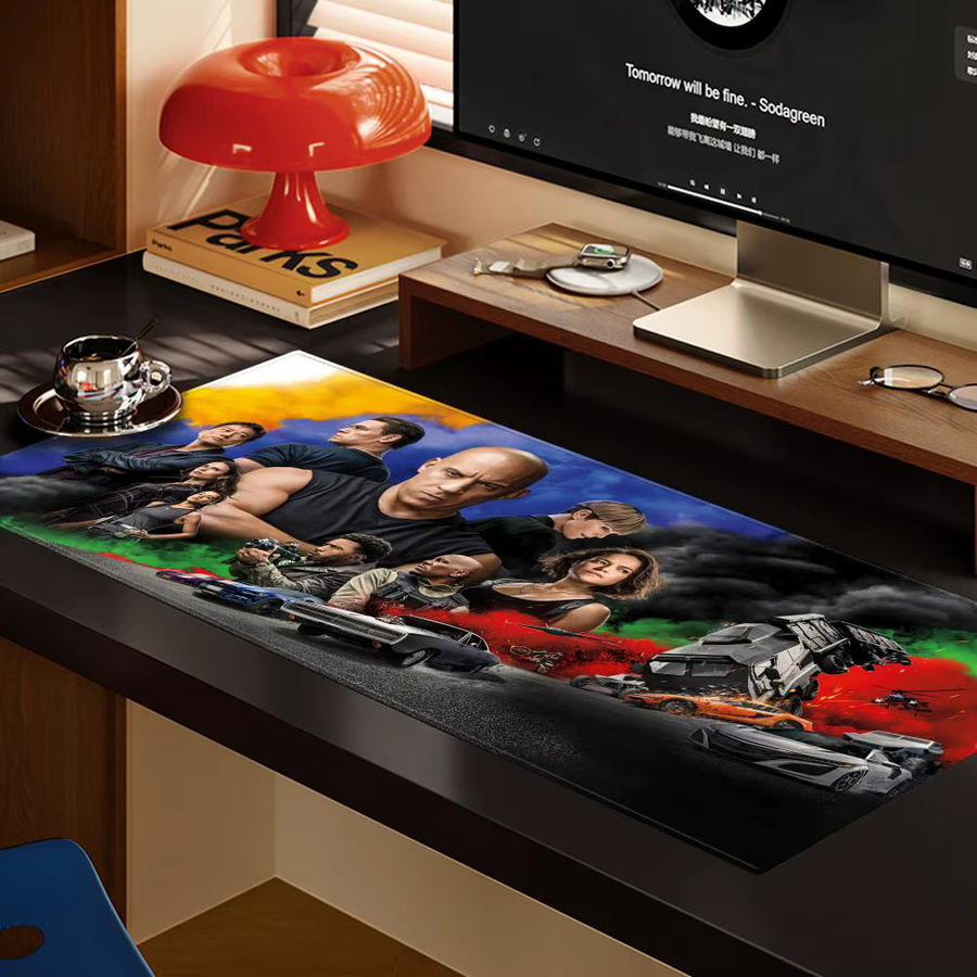 Furious Pad XXL Gaming Mauspad in Schwarz und Multicolour für Tastatur und Laptop - Bild 3