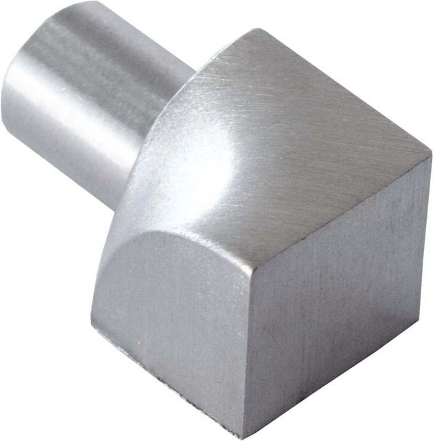 Dalsys Inneneck Fliesenschiene Viertelkreis aus Edelstahl gebürstet in Silber, 10mm - Bild 1