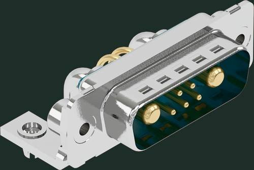 HARTING Steckverbinder 09 69 200 9032, Polzahl: 7, Löttechnik, Farbe: Silber - Bild 1