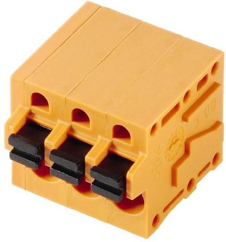 Weidmüller Federkraftklemmblock 2.5 mm², Polzahl 3, Orange, 90 Stück - Bild 1
