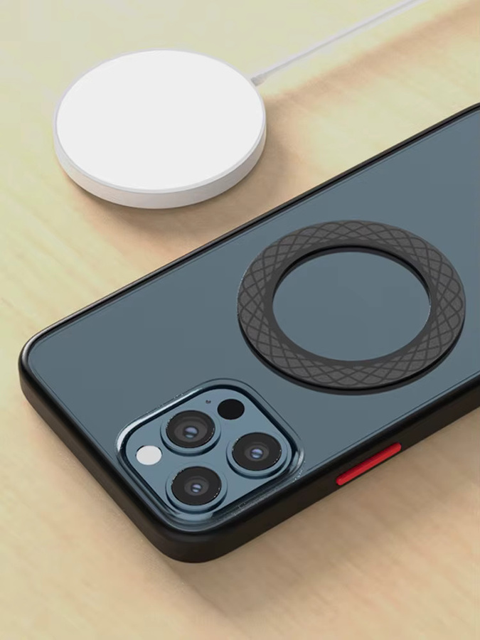 QGhappy Magnetische Halterfolie für MagSafe, Ultradünne Magnetplatten für iPhone und Samsung, Farbe: Weiß - Bild 5