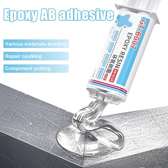 QuickDry Epoxidharz-AB-Klebstoff transparent, hochfester und wasserfester Gusskleber für Metall und Kunststoff, 50 ml - Bild 1