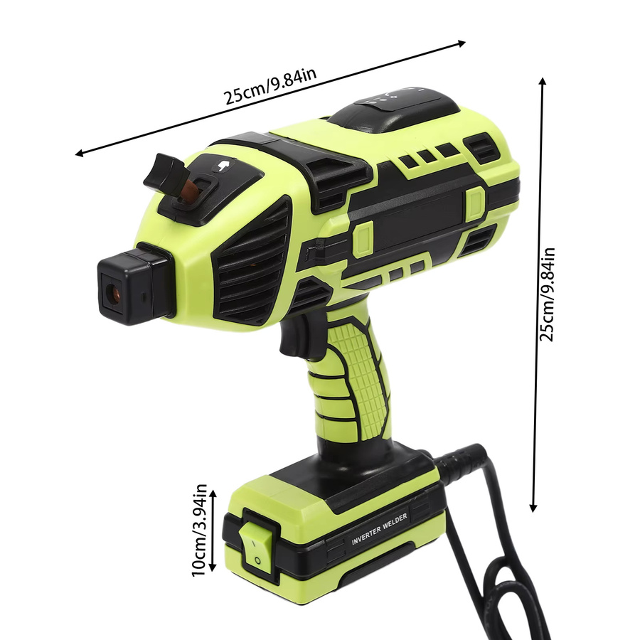 Digitale MMA Stick Schweißmaschine 4600W mit 220V, Intelligentes Handheld Schweißwerkzeug in Grün - Bild 6