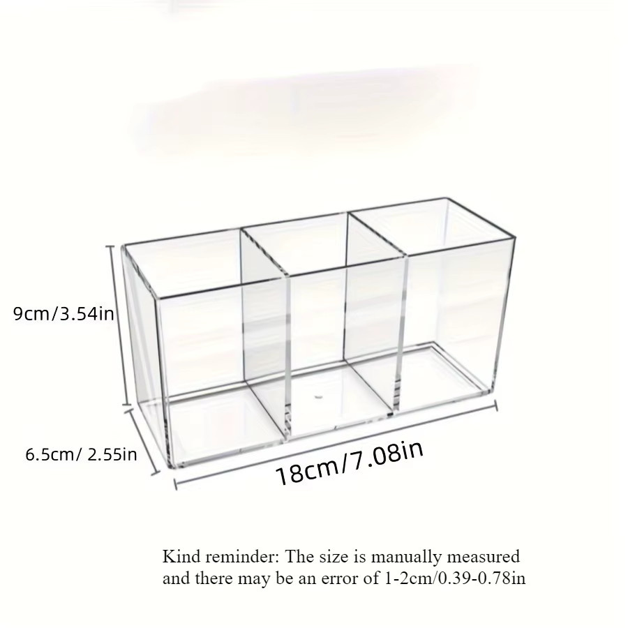 Transparenter Make-up-Organizer aus Kunststoff zur Kosmetik-Aufbewahrung für Lippenstifte und Pinsel - Bild 2