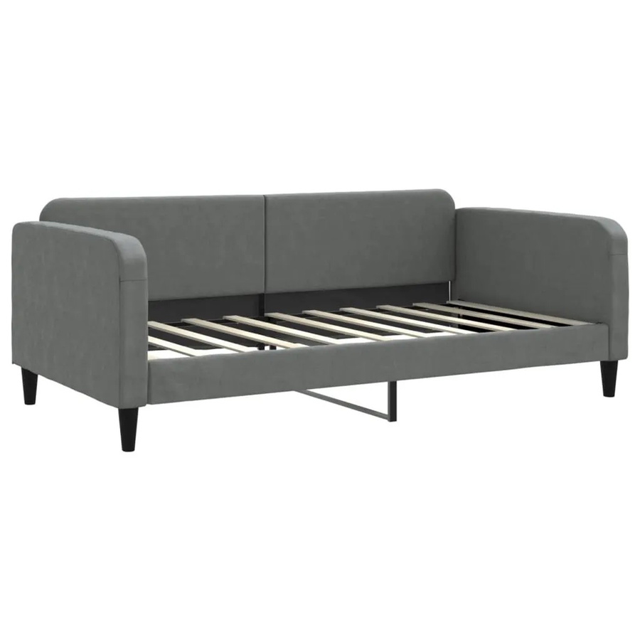 vidaXL Tagesbett Dunkelgrau mit Polsterung und Schlaffunktion, B/T/H: 190 x 100 x 75 cm - Bild 2