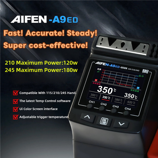 AIFEN A9ED Lötstation 180W mit C210 C245 Lötkolben-Griff für Handy-Reparaturen - Bild 1