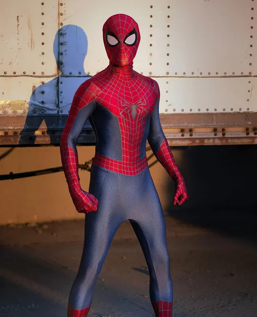 Hot Toys TASM2 Spinne Cosplay Kostüm, Superheld Zentai Anzug, Männer - Bild 1