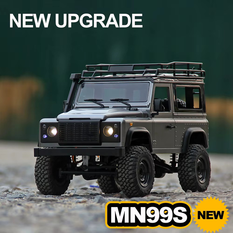 JIKEFUN MN99s RC Auto, 1:12, 4WD Off-road Crawler, Grau - Bild 1
