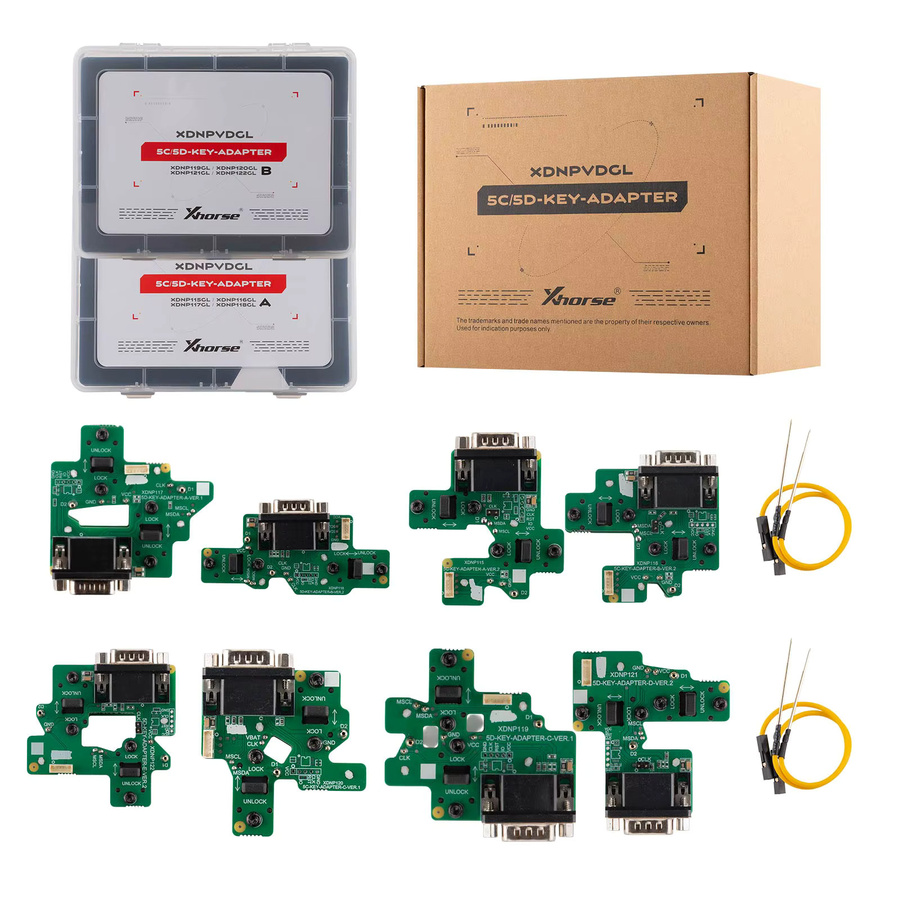 Xhorse MQB 5C 5D Spezial-Adapter-Set kompatibel mit Key Tool Plus Multi Prog für VW, Skoda, Audi und Porsche - Bild 4