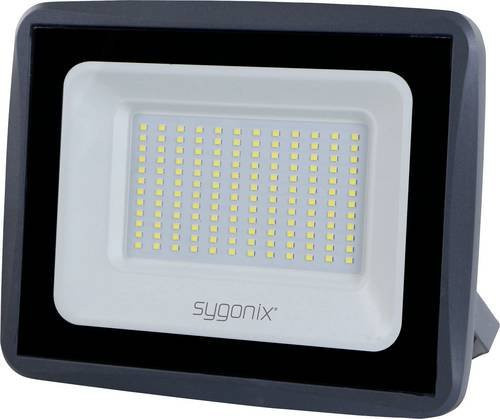 Sygonix SY-7047558 LED-Außenstrahler 100W in Schwarz, IP65 wetterfest, Neutralweißes Licht, verstellbarer Floodlight für Garten und Wand - Bild 1