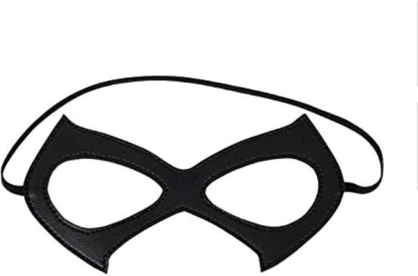 Sweet Story Halloween-Kostüm Leder Maske, Catwoman Maske, Schwarz, Kunststoff