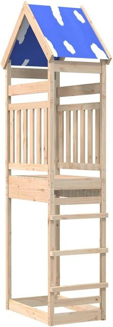 vidaXL Spielturm aus massivem Kiefernholz in Braun und Multicolour, H x B x T: 265 x 52,5 x 85 cm - Bild 1