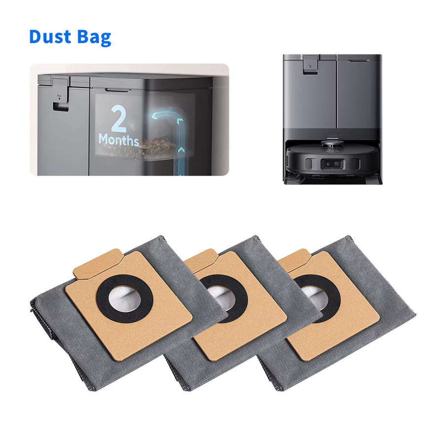 WINDNINJA Ersatz-Staubbeutel für Eufy X8 Pro SES und X10 Pro Omni Auto-Empty Station, hypoallergene Vlies-Beutel mit großem Fassungsvermögen - Bild 6