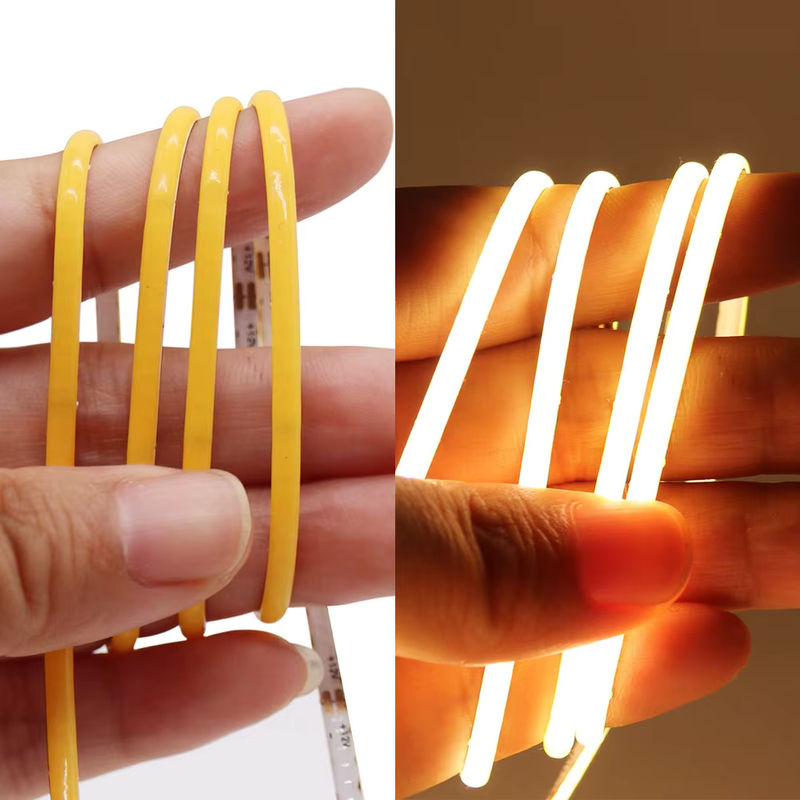 OCONA COB-LED-Streifenlicht 12 V, flexibles lineares Band für Schrank und Regal, 2 mm dünn, warmweiß/kaltweiß - Bild 3