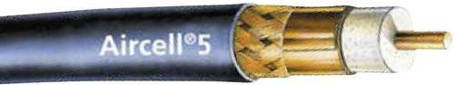 SSB Electronic Koaxialkabel AIRCELL 5 Schwarz 50 Ohm 85 dB Durchmesser: 5 mm Meterware - Bild 1