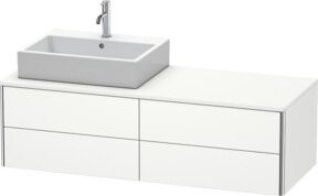 Duravit Waschtischunterschrank XSquare in Weiß Matt mit 4 Schubladen, B/H/T: 140 x 54,8 x 40 cm - Bild 1