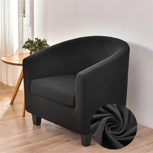 Bestbags Elastischer Sesselbezug aus Spandex in Schwarz mit Sitzkissenbezug - Bild 1