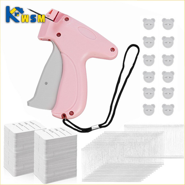 Kleidungsetikettenpistole aus weichem Silikon in Pink mit stiftlosem Schnappverschluss und Anti-Rutsch-Funktion - Bild 1