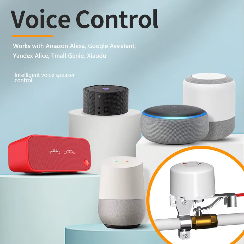 Tuya Smart Wifi Wasserhahn und Gasventil Controller mit Timer, Kugelhahn-Abschaltung in Weiß, kompatibel mit Alexa und Google Assistant - Bild 3