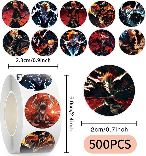 Bandai Bleach Siegelaufkleber, 500 Stück - Bild 1