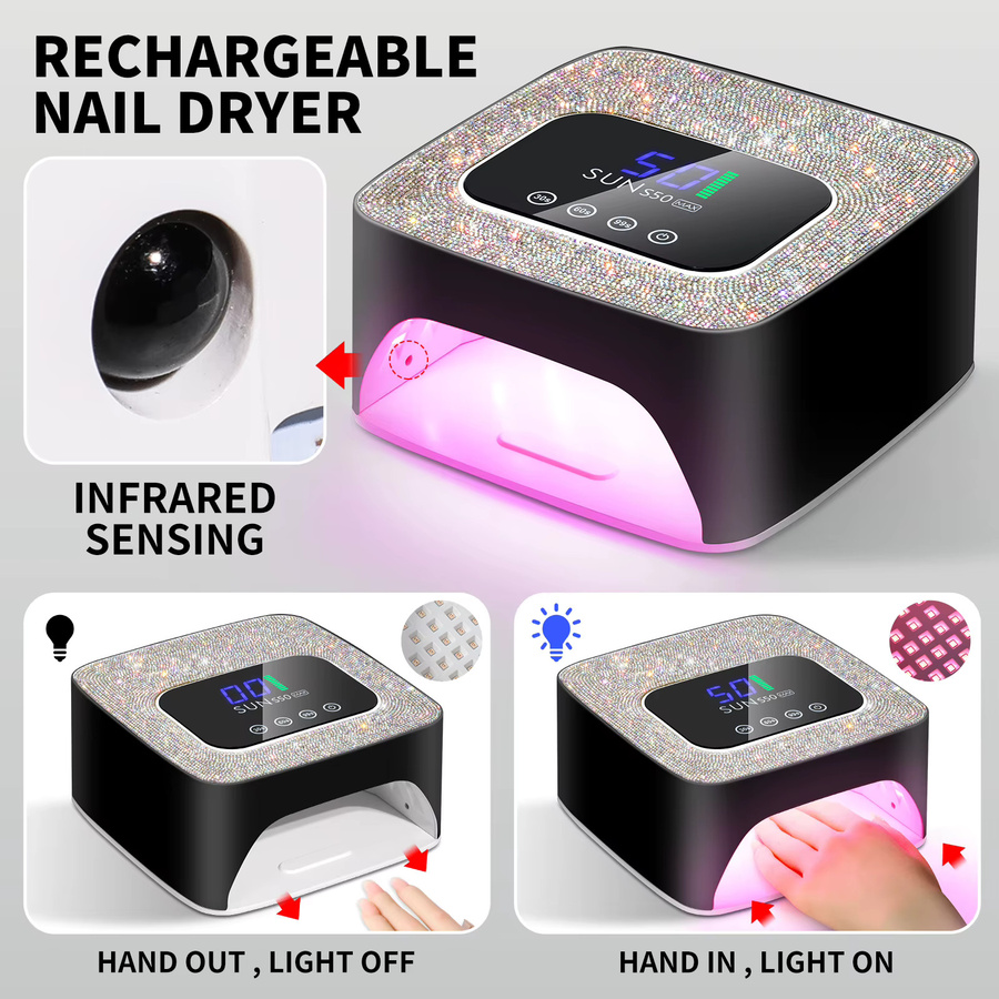 Limegirl SUN S50 UV-LED-Nageltrockner, schwarz, Unisex - Bild 5