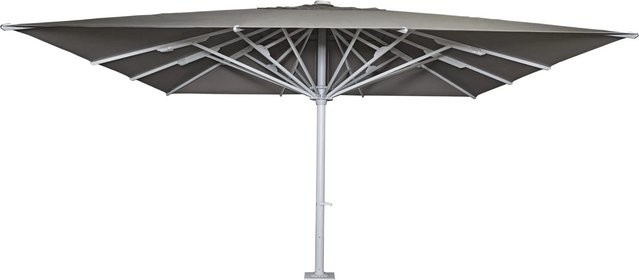 Gastronomie-Luxus-Sonnenschirm MCW-D20b in Anthrazit mit Polyester-Bezug und Aluminiumgestell, Durchmesser: 7,2 m - Bild 2