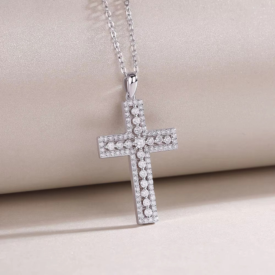 Serenity Halskette, Moissanit, 925 Silber, vergoldet, Damen - Bild 2