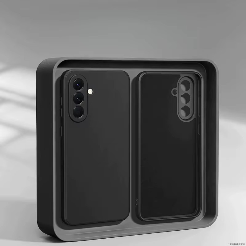 Stoßfeste Schutzhülle aus Flüssigsilikon für Samsung Galaxy A56 A55 A54 A17 A07 A06 A05S A05 A5 in Blau oder Schwarz - Bild 1