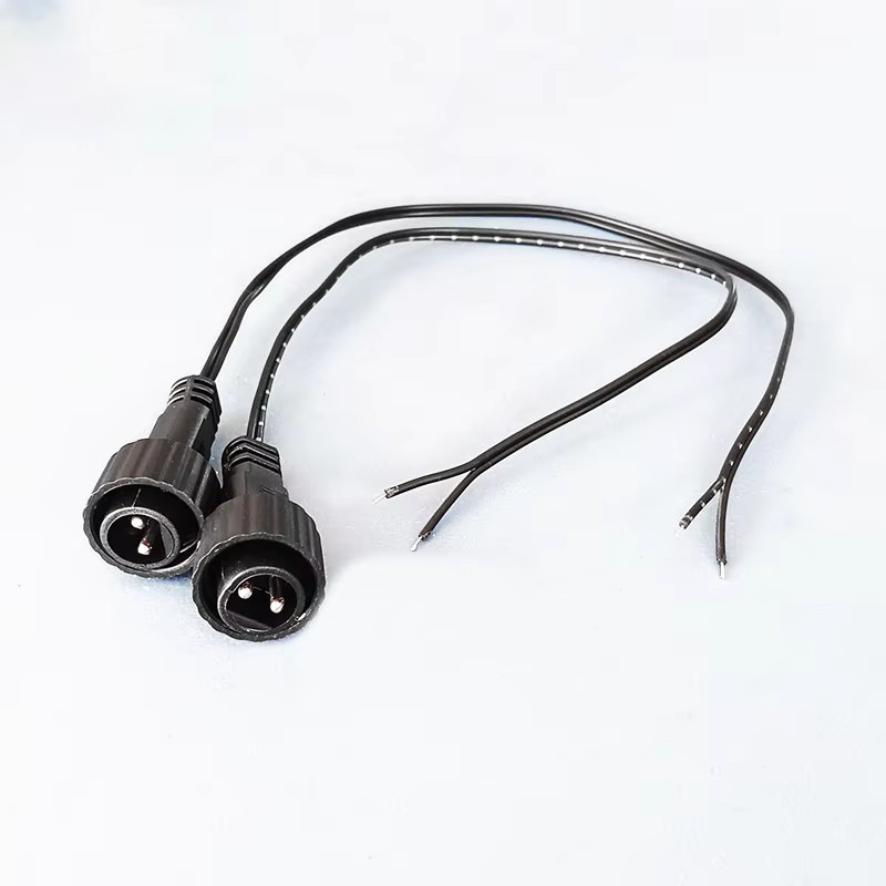 DIVEDEER 2-Pin LED-Verbinder mit 25 cm Kabel für Solar-Lichterketten, IP65 wetterfestes Verlängerungskabel für Solarpanels, Schwarz - Bild 4