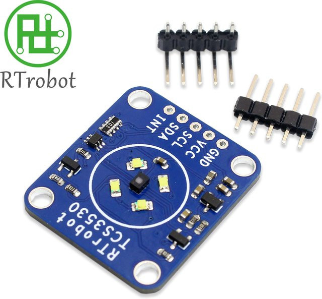 rtrobot TCS3448 Farb- und Umgebungslichtsensor mit Flimmererkennung in Blau - Bild 1