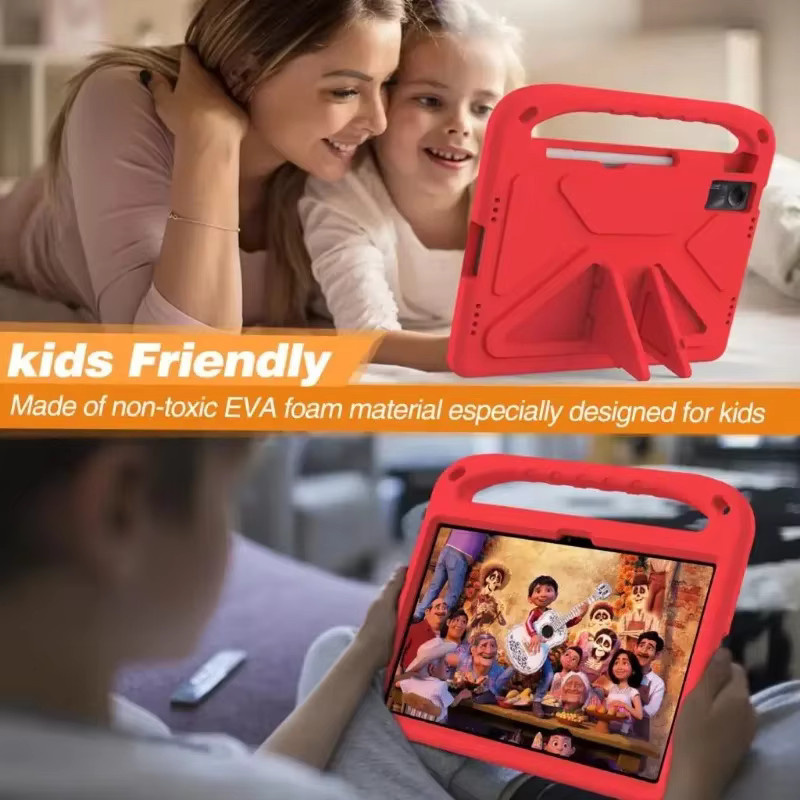 Stoßfeste EVA-Schutzhülle für Xiaomi Pad 8 7 6 5 Pro Redmi Pad SE 11 10.61 Kindersicheres Tablet-Case in Grün oder Rot - Bild 4