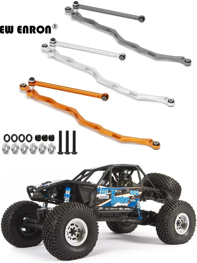AXIAL Lenkstangenbaugruppe aus Aluminium, RC Crawler Car 1/10, Grau - Bild 2