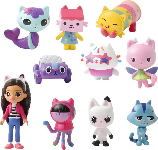 Bandai Gabby's Puppenhaus, 10-teiliges Set, Anime Figuren, Tiere - Bild 1