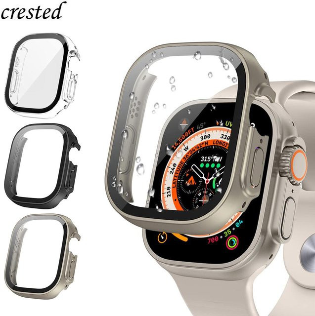 Displayschutzfolie Apple Watch Ultra 2, 49 mm, Silikon, Schwarz, Unisex - Bild 1