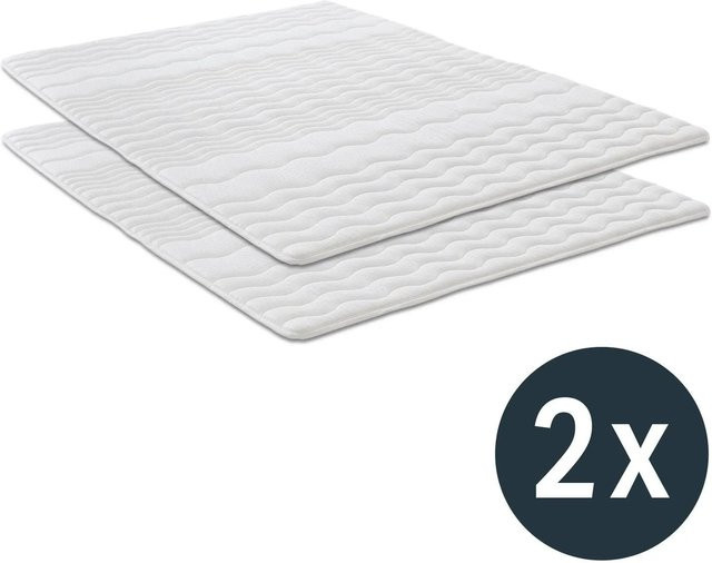 Matratzen Discount Matratzen Topper Weiß B/T/H: 90 x 200 cm - Bild 1