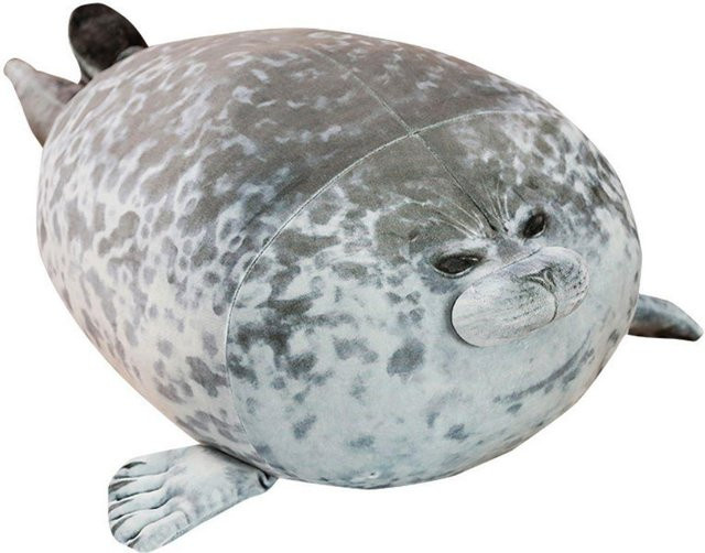 Yiran Health & Beauty Riesenrobben Plüschtier, Grauer Seelöwe, 30cm, ab 14 Jahren - Bild 1