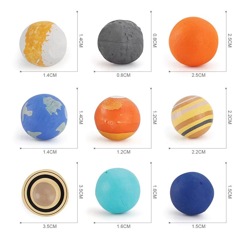 Soulbao Planetensystem Modell als Montessori Lernspielzeug für Kinder in Multicolor - Bild 4