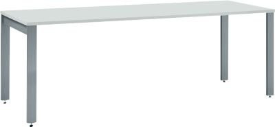 Schäfer Shop Select Schreibtisch LOGIN 4-Fuß in Lichtgrau/Basaltgrau, B: 180 cm, T: 80 cm, H: 74 cm - Bild 1