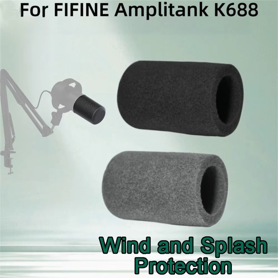 FIFINE Ersatz-Mikrofon-Windschutz aus beflocktem Schaumstoff in Schwarz für Amplitank K688 - Bild 4