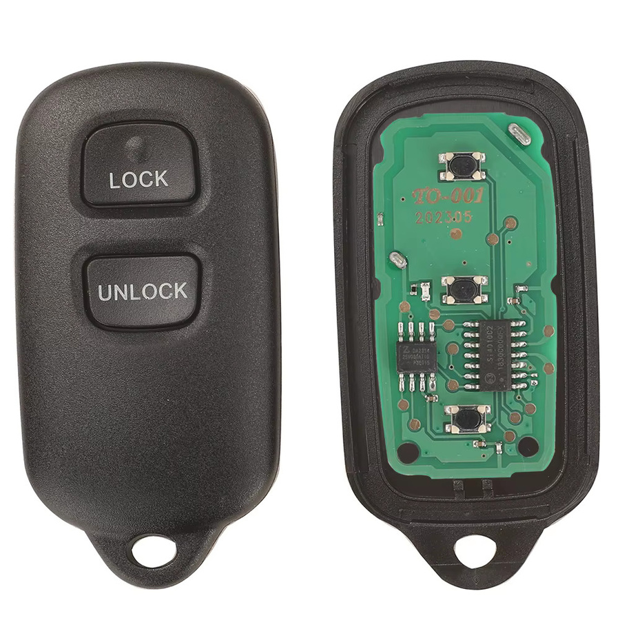 Jingyuqin Remote Auto Schlüssel Anhänger Bab237131-056 in Schwarz, 303,8 MHz für Toyota Mr2 Spinne, Tacoma, Tundra und Rav4 - Bild 2