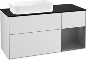 V&B Waschtischunterschrank Finion in Weiß lackiert, Breite: 120 cm, Tiefe: 50,1 cm, Höhe: 50,1 cm - Bild 1