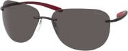 Silhouette 8729 Sonnenbrille, randlos, quadratisch, Metall, Unisex, black grey - Bild 1