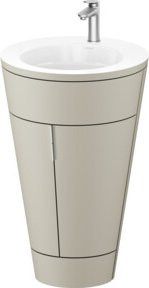 Duravit Waschtischunterschrank Starck 1 c-bonded Set in Weiß mit Innenbeleuchtung, B/T/H: 56 x 60,5 x 86,4 cm - Bild 1