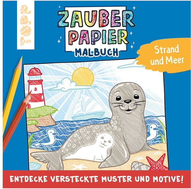 TOPP Zauberpapier Malbuch Strand und Meer Bunt / Mehrfarbig ab 5 Jahren - Bild 1