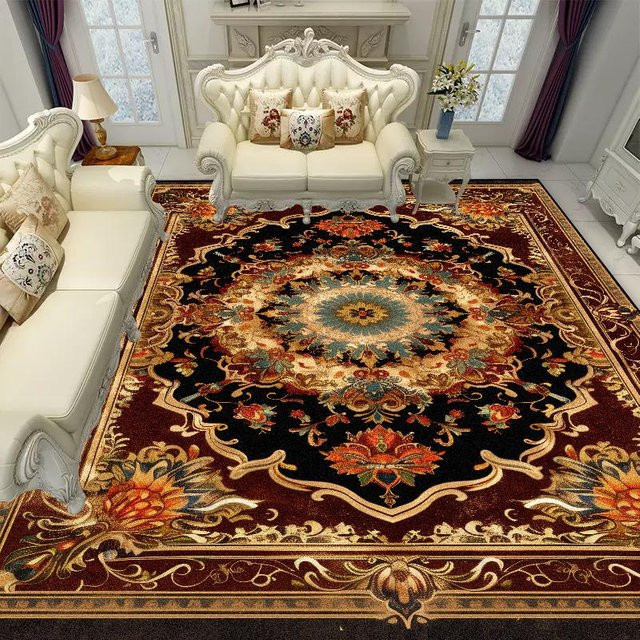 Karpetti Luxus Persien Teppich mit geometrischem Design, rutschfest und waschbar, Mehrfarbig, B: 80 cm, L: 160 cm - Bild 1